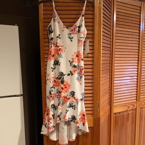 Design Lab Lord & Taylor Floral High Low Dress